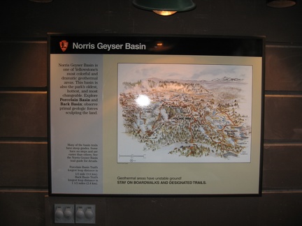 Norris Geyser Basin Sign